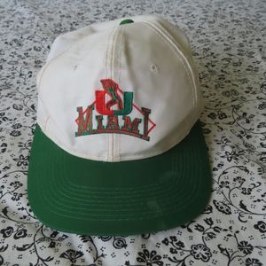 rare vintage university of miami the g cap hat